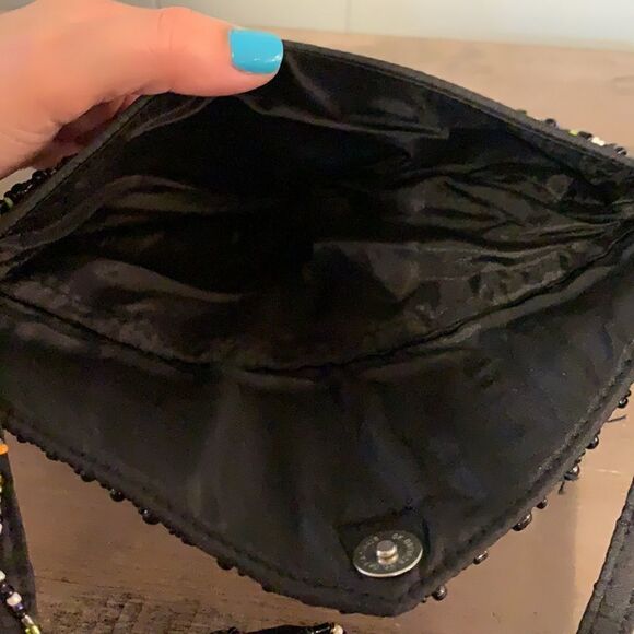 Beaded Clutch with Shoulder Strap - Picture 4 of 4